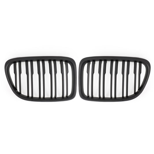 BMW 2009-2014 X1 SUV 51112993305 51112993306 Matt Black Dual Slats Front Hood Kidney Grill Grille