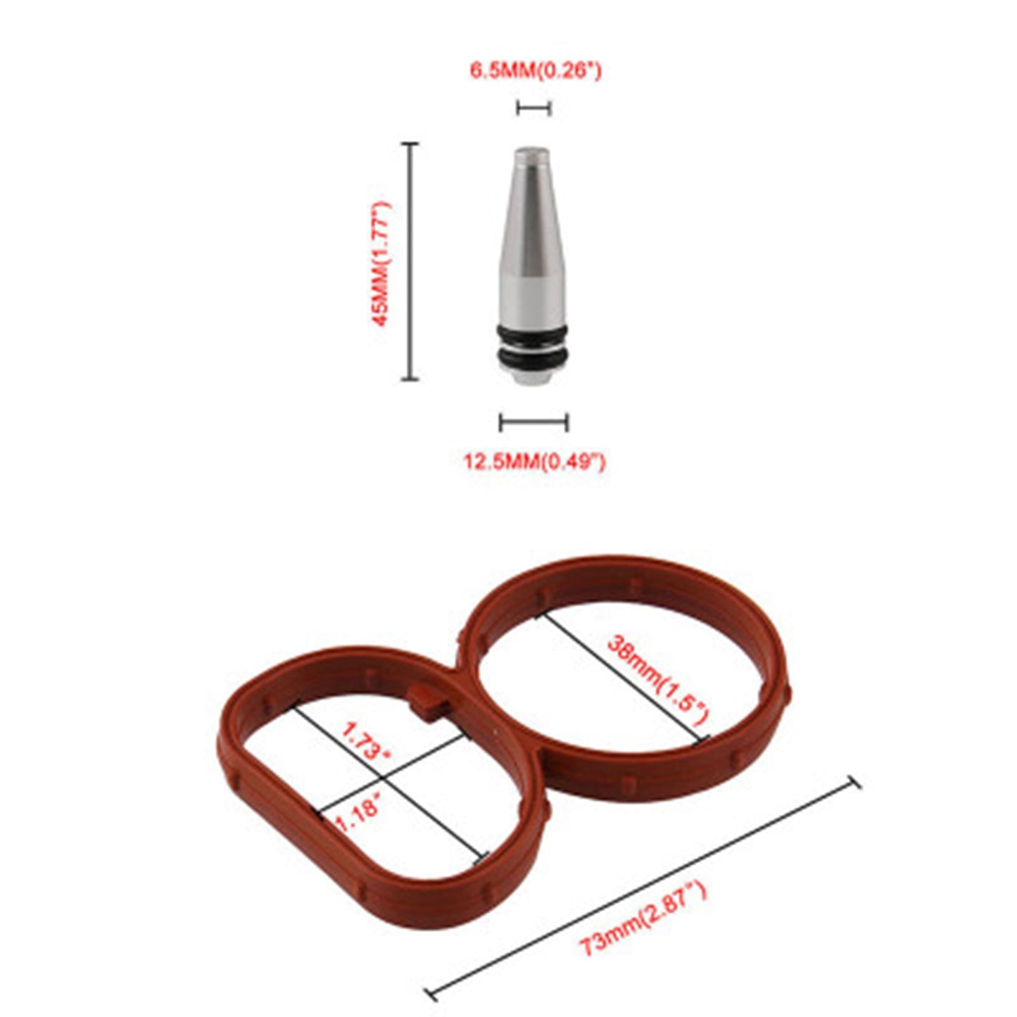 Swirl Flap Flaps Plug Blank Removal Replacement With Gaskets for BMW N47 2.0 D