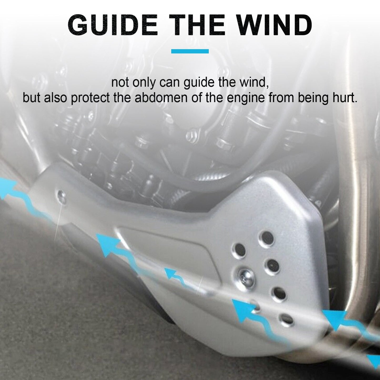 Lower Engine Belly Protection Plates Side Fairing For Trident 660 2021