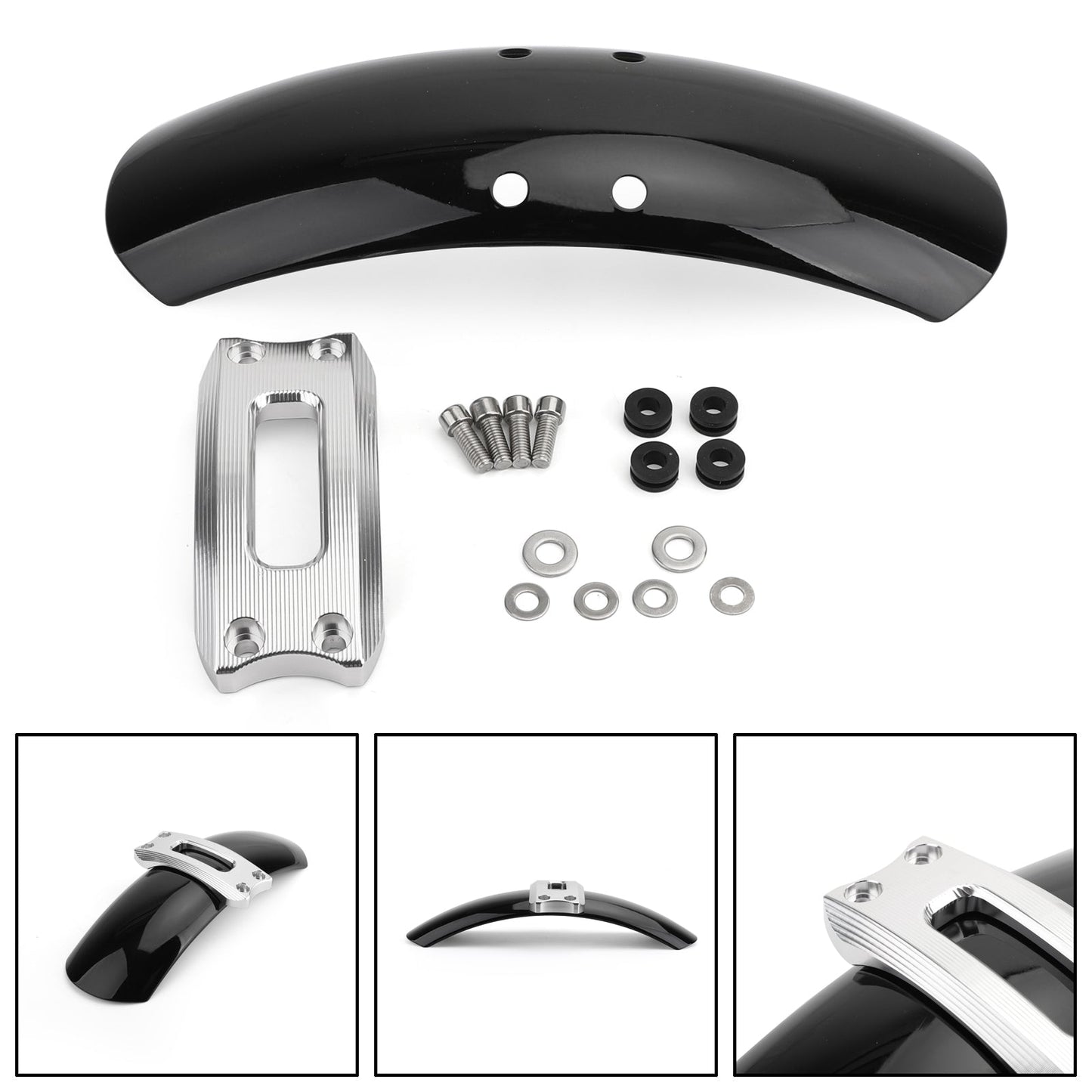 Front Fender Mudguard For For BMW R NINE T Scrambler 2016-2019 Silver