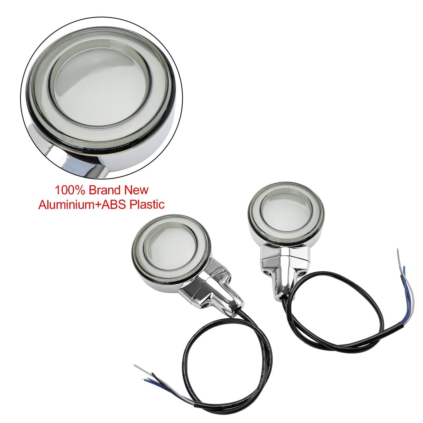 Heritage Softail Classic Touring 99-23 LED Flat Front Turn Signal Light Assosary