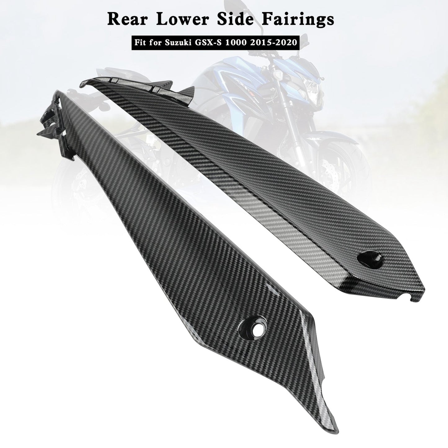 Carénages latéraux inférieurs arrière pour Suzuki GSX-S 1000 2015-2020