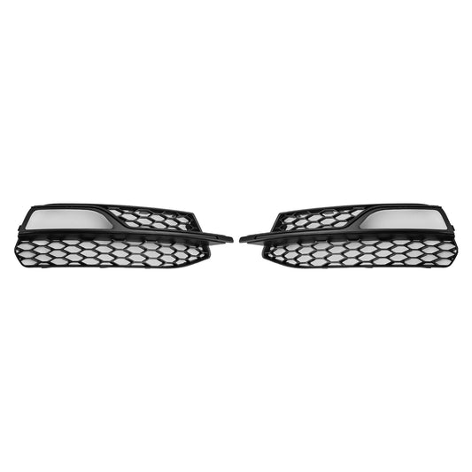 2013-2016 Audi A3 S-Line Front Lower Bumper Fog Light Cover Grille 8V3807681G 8V3807682G