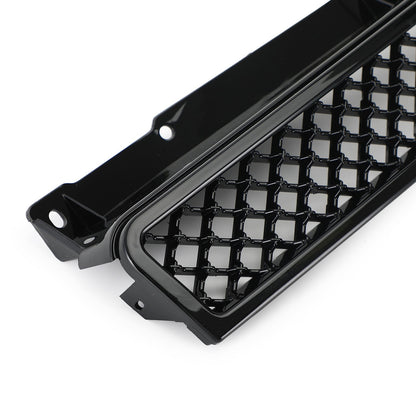 Chevy 2007-2014 Tahoe/Suburban GM1200596 GM1200563 2PCS Glossy Black Mesh Front Bumper Grille