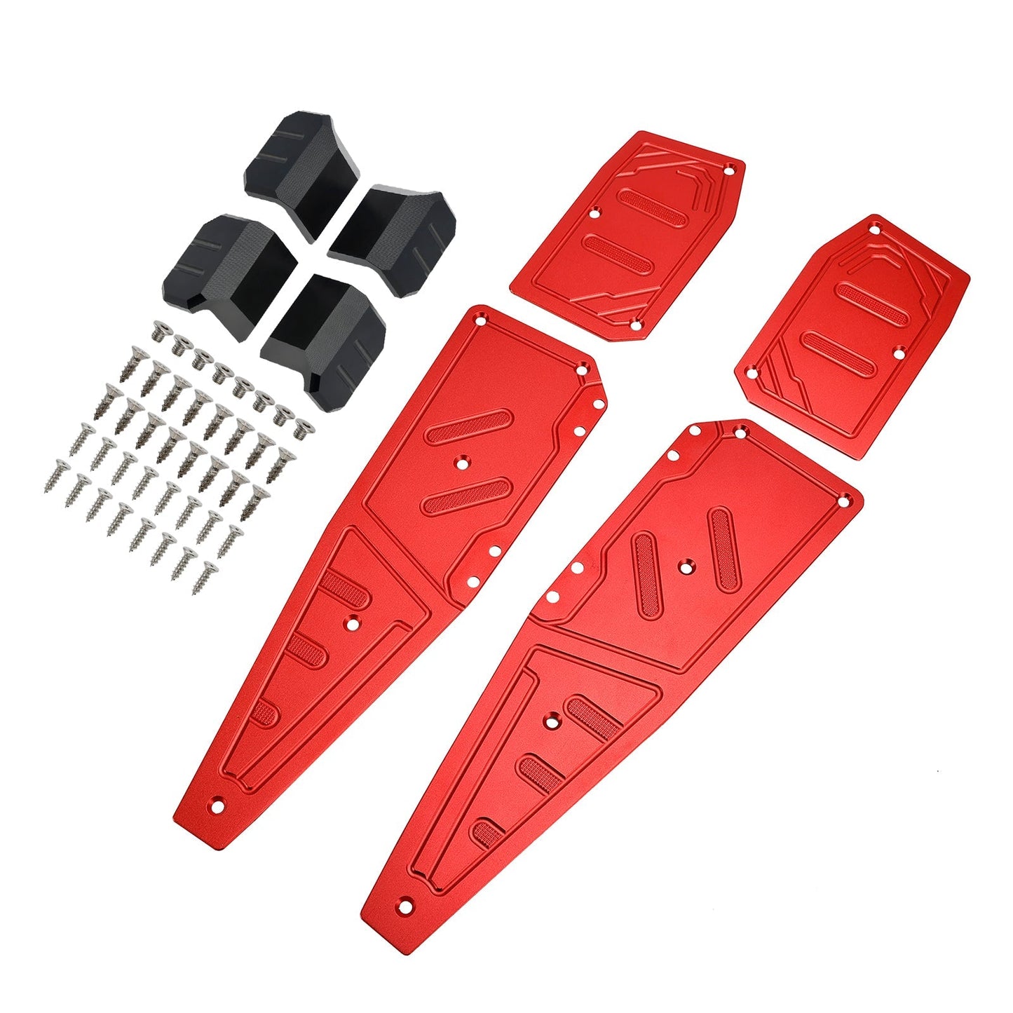 22-23 Aprilia SR GT200 SR GT125 Reposapiés Rojo Almohadilla de Reposapiés Placa de Pedal