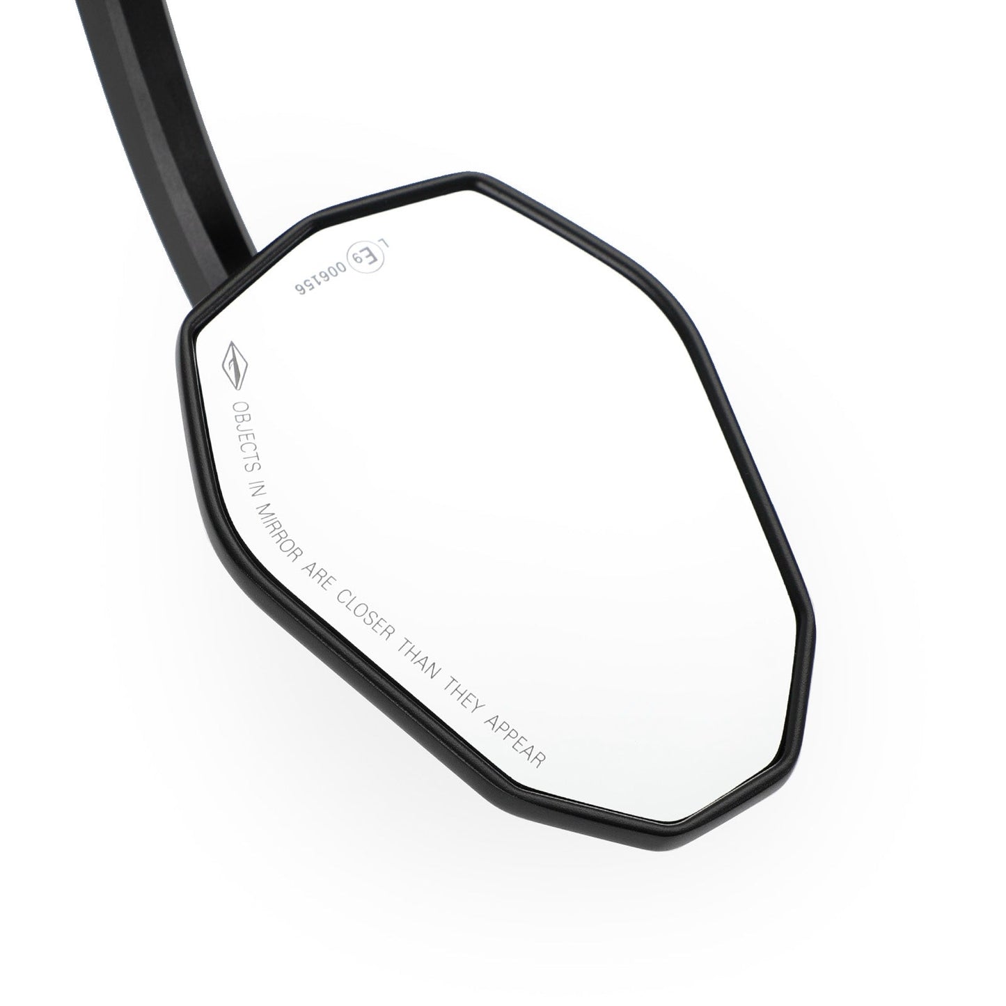 Rétroviseur de guidon de moto noir 7/8" en aluminium CNC personnalisé de 22 mm