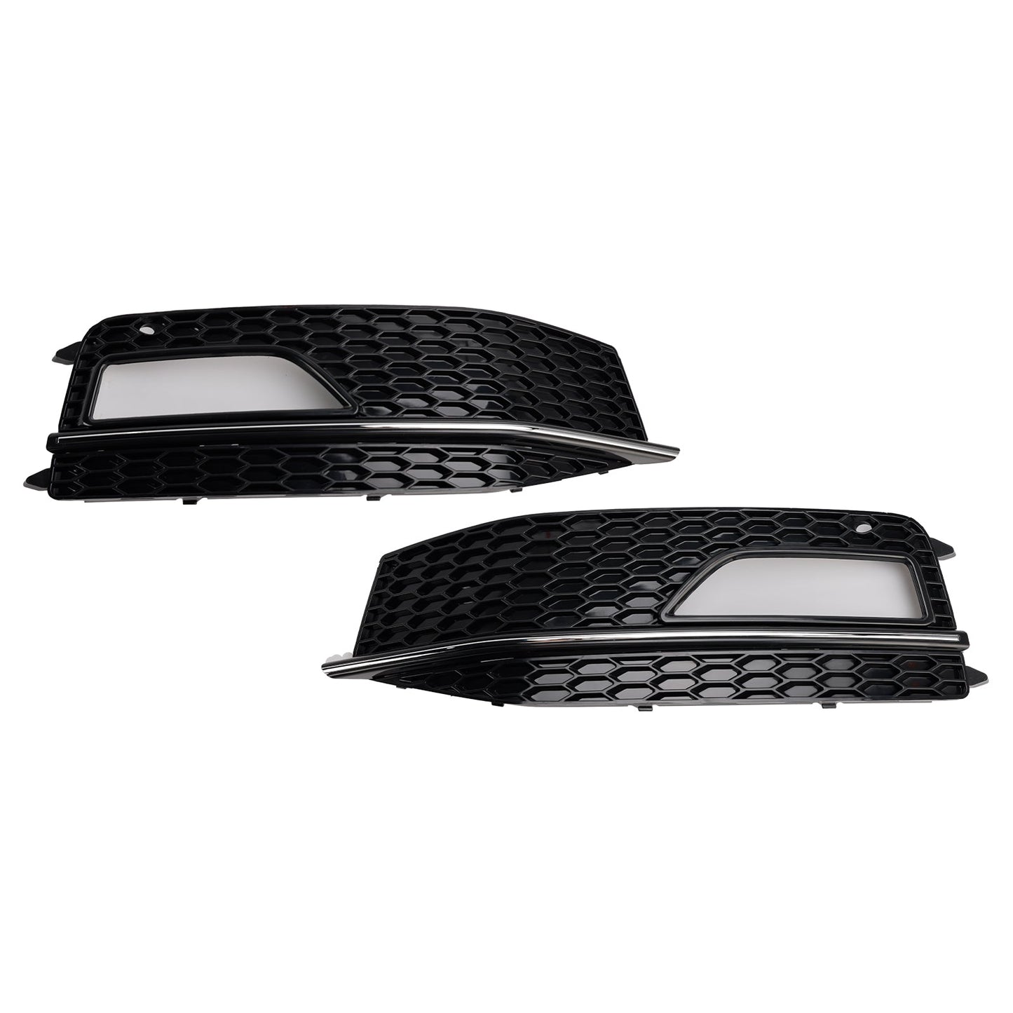 2013-2015 2PCS Bumper Fog Light Lamp Cover Grill Grille Fit Audi A4 S-line S4