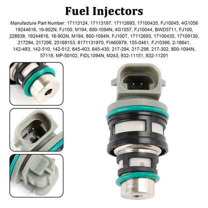 1996-1997 Isuzu Hombre 1PCS Fuel Injectors 17113124 17113197 17112693