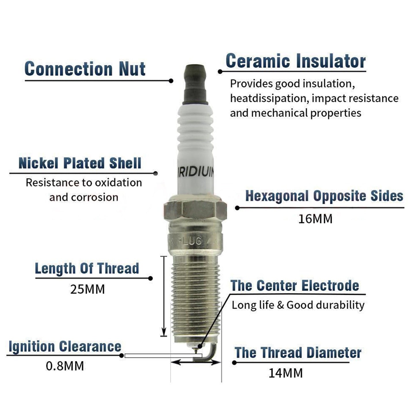 Pontiac G8 V6 3.6L 2008-2009 6 bobines d'allumage + 6 bougies d'allumage UF569 D515C 12610626 12618542