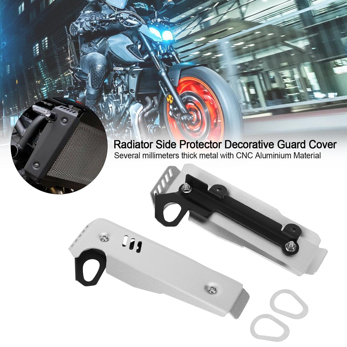 Protection latérale de radiateur pour Yamaha MT-07 FZ-07 2021-2022