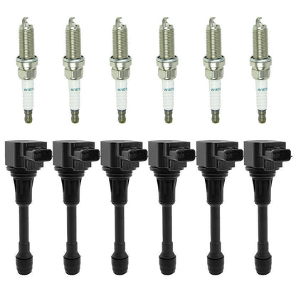 2007-2009 Nissan 350Z 3.5L V6 6PCS Ignition coil+6PCS Spark Plug UF550 CUF2118 673-4029 5C1727