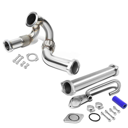 2003-2007 Ford 6.0L F250 F350 F450 F550 Super Duty Diesel EGR Delete Kit with Up/Y-Pipe