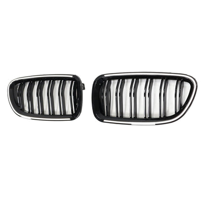 01.2009-10.2016 BMW 5 Series F10 Kidney Bumper Grille Grill Gloss Black 51137203649 51137203650