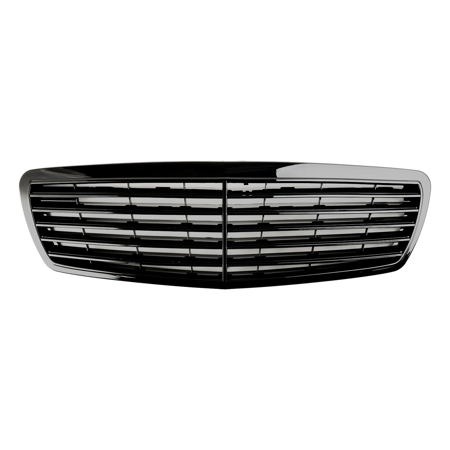 2002-2006 Mercedes-Benz W211 E-Class E320 E350 E500 E55 Front Grill Glossy Black Grille