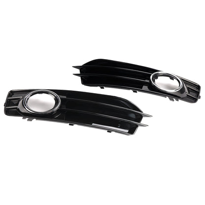2009-2012 Front Lower Bumper Grille Fog Light Cover Fit Audi A3 S-Line S3