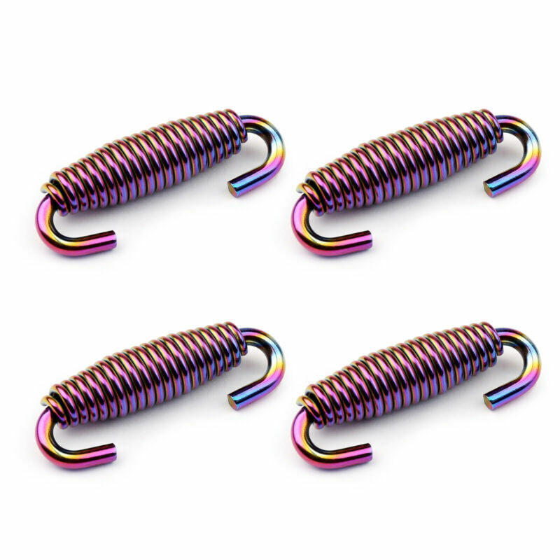 Universal Kr��mmer Edelstahl CO L?nge AH ​​Auspuff 64mm Auspufffeder Feder 4 St��ck 