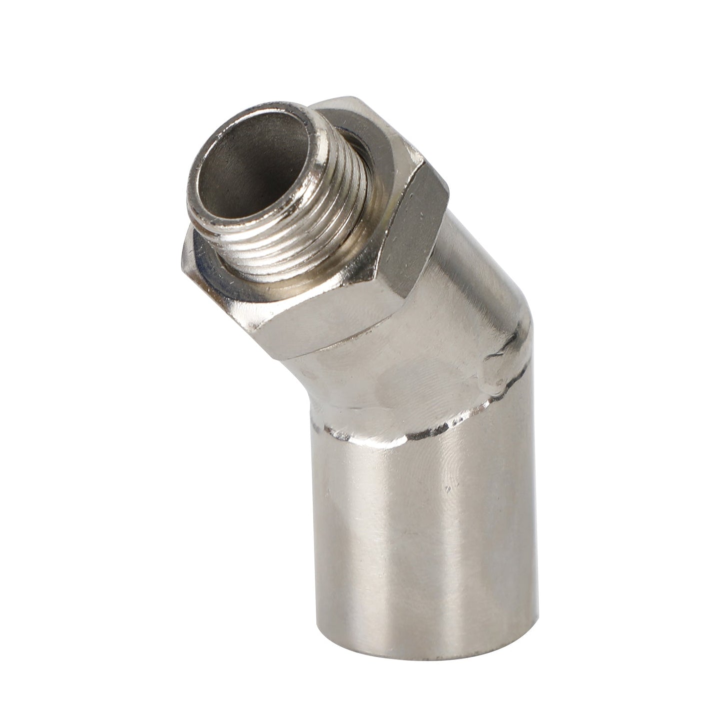 M18 X 1.5 135 Degree Catalytic Converter CEL Oxygen Sensor Extender Adapter Spacer