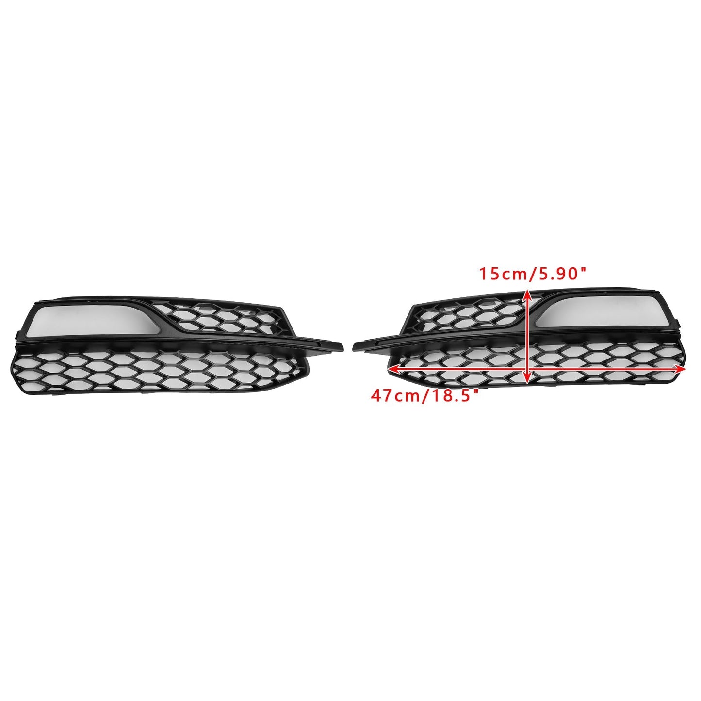 2013-2016 Audi A3 S-Line Front Lower Bumper Fog Light Cover Grille 8V3807681G 8V3807682G