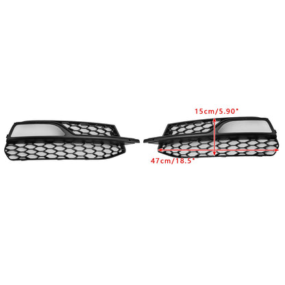 2013-2016 Front Lower Bumper Fog Light Cover Grille Fit AUDI A3 S3 S-Line