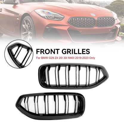 2019-2024 BMW G29 Z4 20I 30I M40I Gloss Black 51138091295 Front Kidney Grill Grille Generic