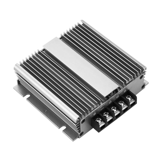 Convertidor de fuente de alimentación para automóvil de CC a CC de 12 V a 28 V y 20 A, regulador y cargable.