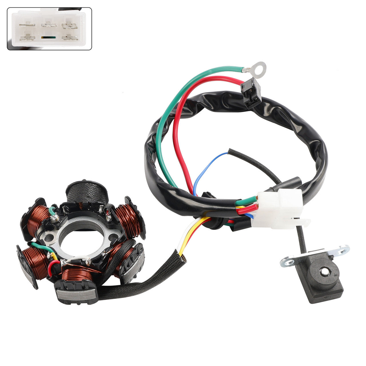6 Coil Magneto Generator Stator 31120-GAV-702 Fit for Honda SJ 50 Bali 1993-2001 Dio 50 AF27 AF28
