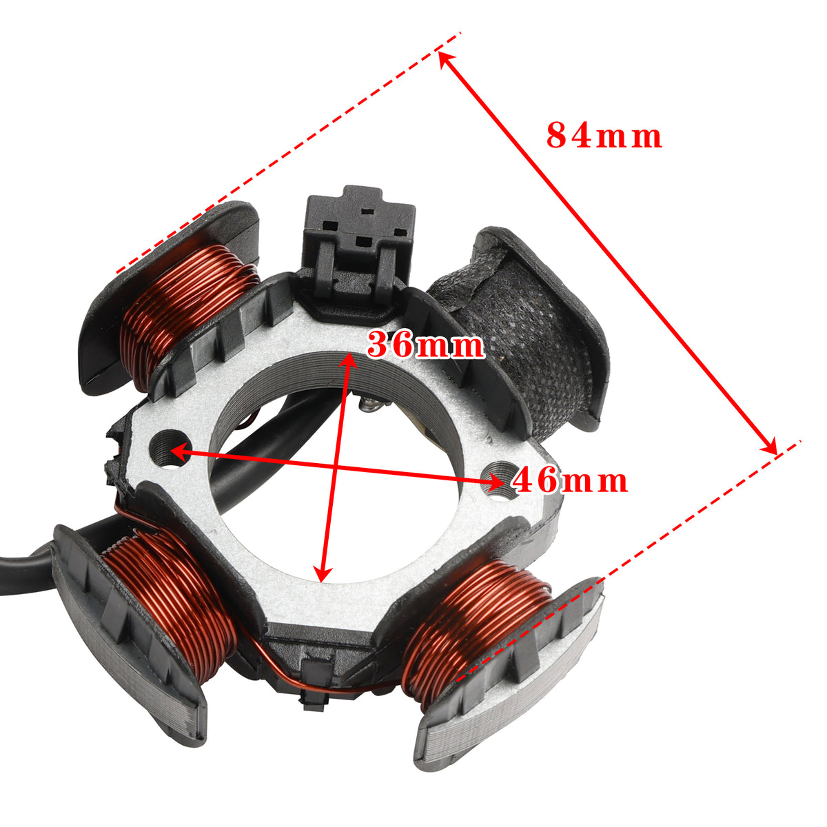 2 Stroke 50cc D1E41QMB Morini Engine Scooter ATV 3-Wire Magneto Stator 84Mm
