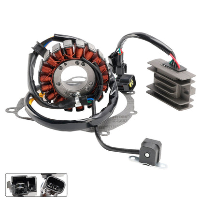 Suzuki DRZ 400 S SM 2000-2019 32101-29F00 32800-29F00 Magneto Coil Stator+Voltage Regulator+Gasket Assy