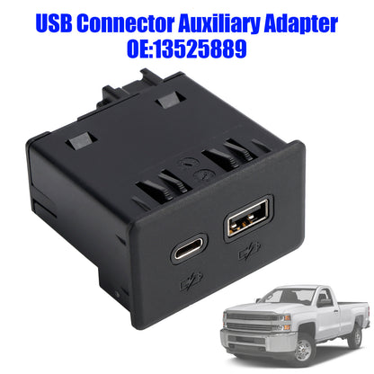Silverado Sierra 1500 2500 3500 13525889 Usb Connector Auxiliary Adapter