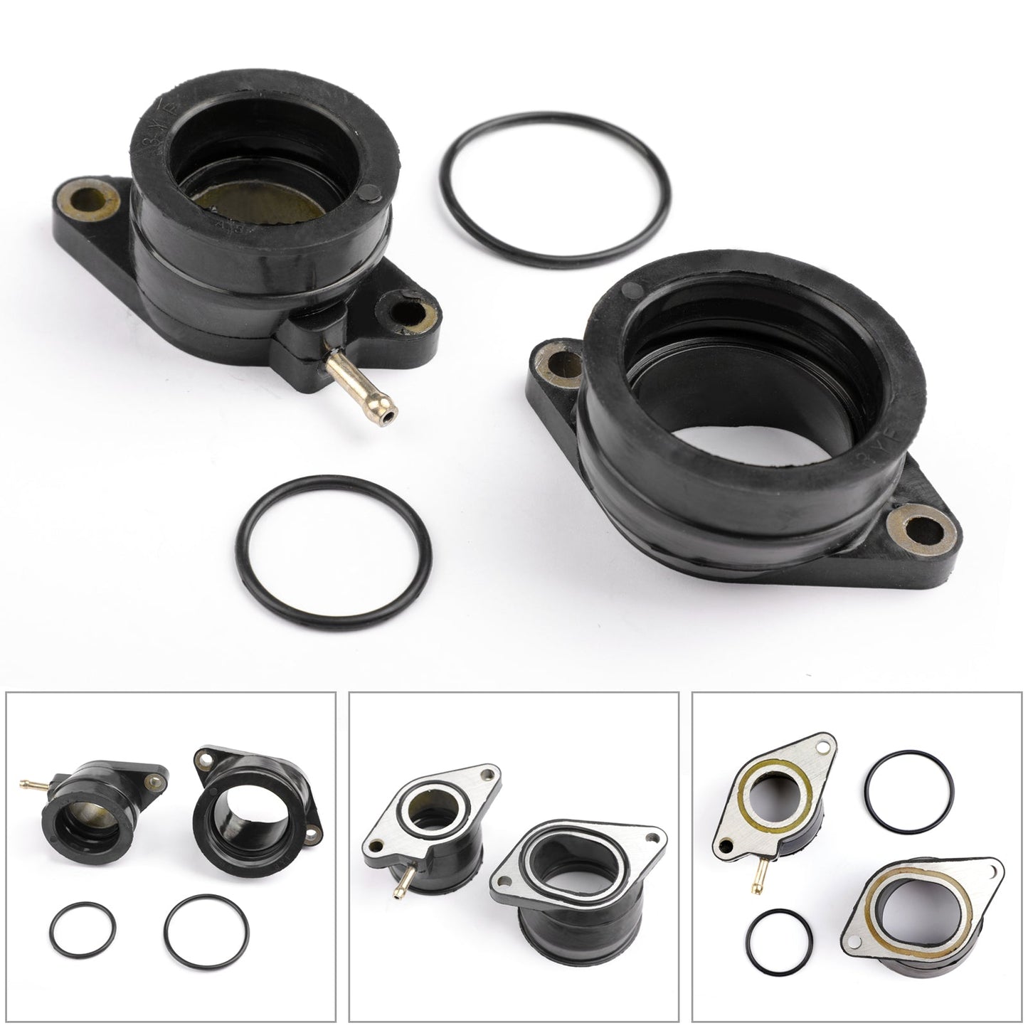 Soufflet de collecteur d'admission gauche et droit pour Yamaha SZR XTZ 660 3YF 4MD Tenere 1991-1999
