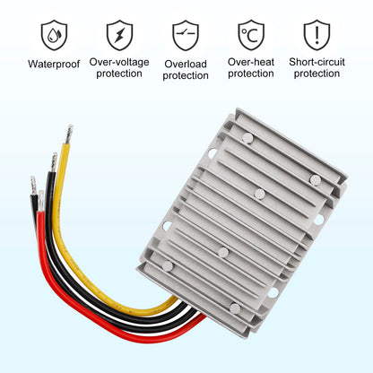 12V/24V Step Up to 36V 6A 216W Waterproof DC/DC Converter Regulator