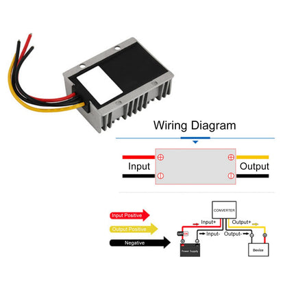12V/24V Step Up to 36V 6A 216W Waterproof DC/DC Converter Regulator