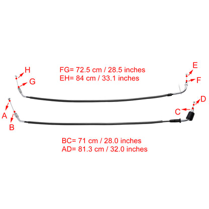 2011-2023 GSXR600 GSXR750 Suzuki Throttle Cable Wire Black