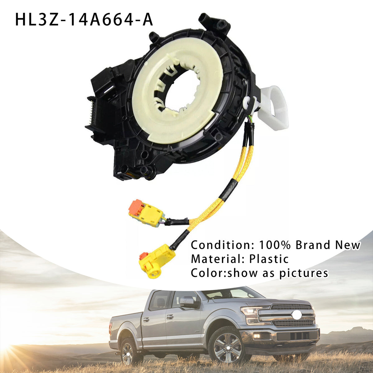 2015-2020 Ford F150/2018-2022 Expedition HL3Z-14A664-A Clock Spring W/O Heated