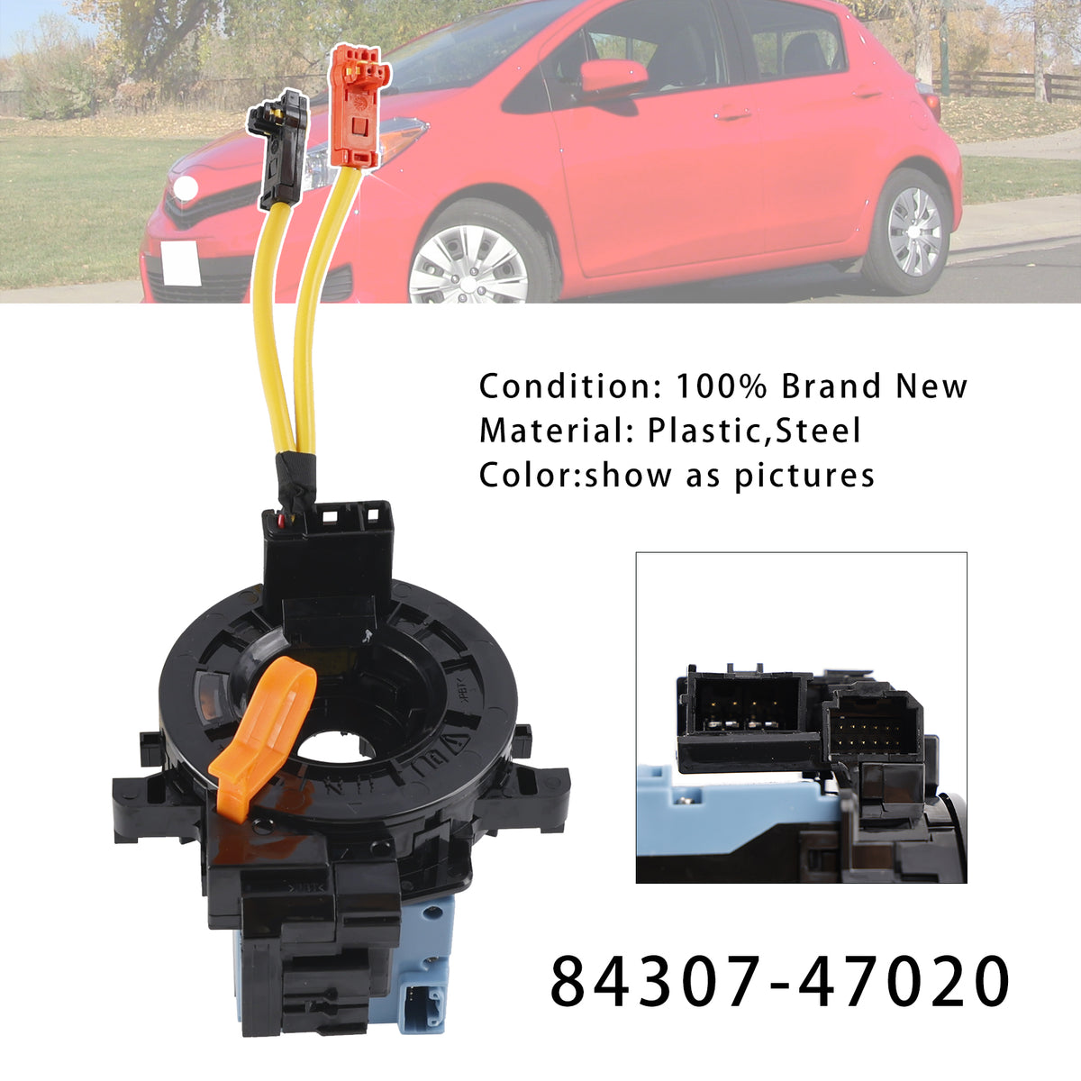 2012-2017 Toyota Yaris Prius Clock Spring with Angle Sensor 84307-47020