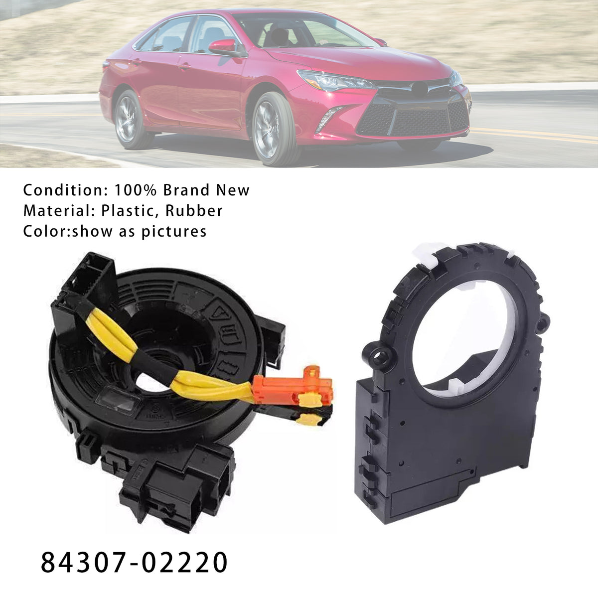 2015-2017 Camry 84307-02220 Clock Spring Compatible Angel Sensor