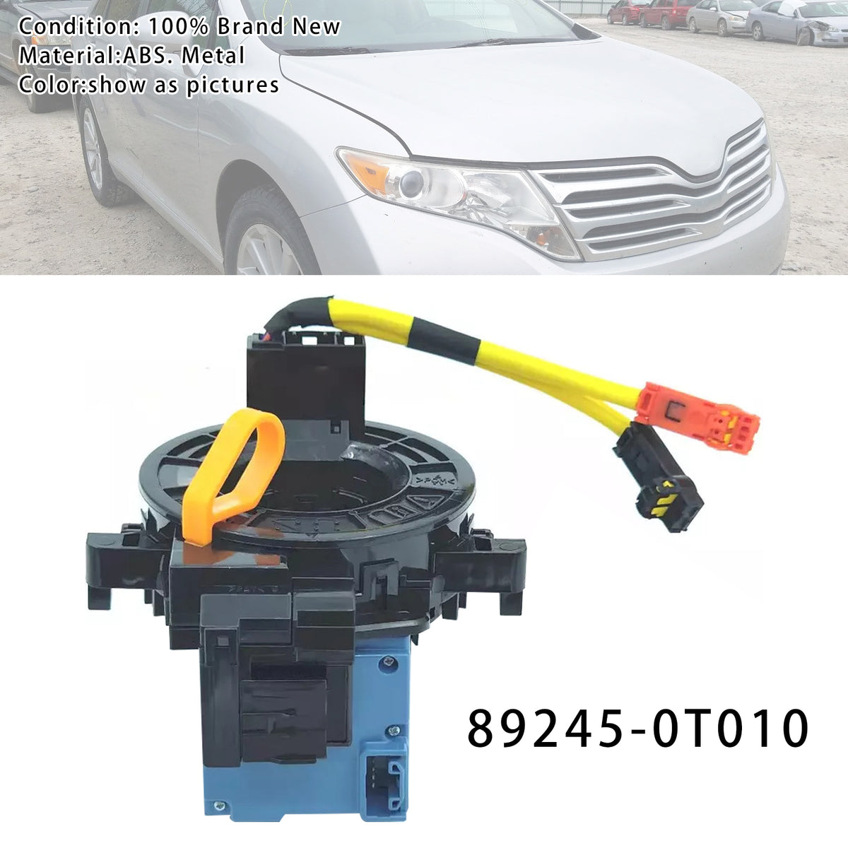 2009-2017 Venza 2.7L 3.5L 89245-0T010 Clock Spring With Angle Sensor