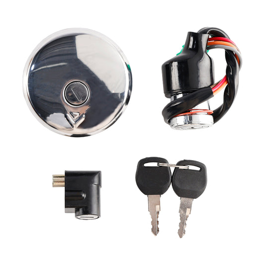Suzuki GN125 1982-2001 Ignition Switch Lock & Fuel Gas Cap Key Set