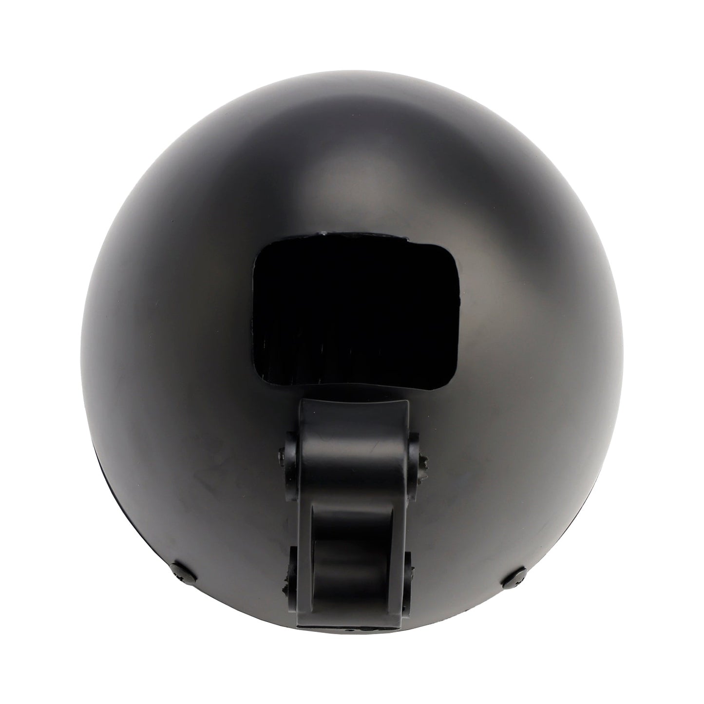 Black Motorcycle Beam Headlight Fog Lamp Custom Fits For Racer Bobber Chopper