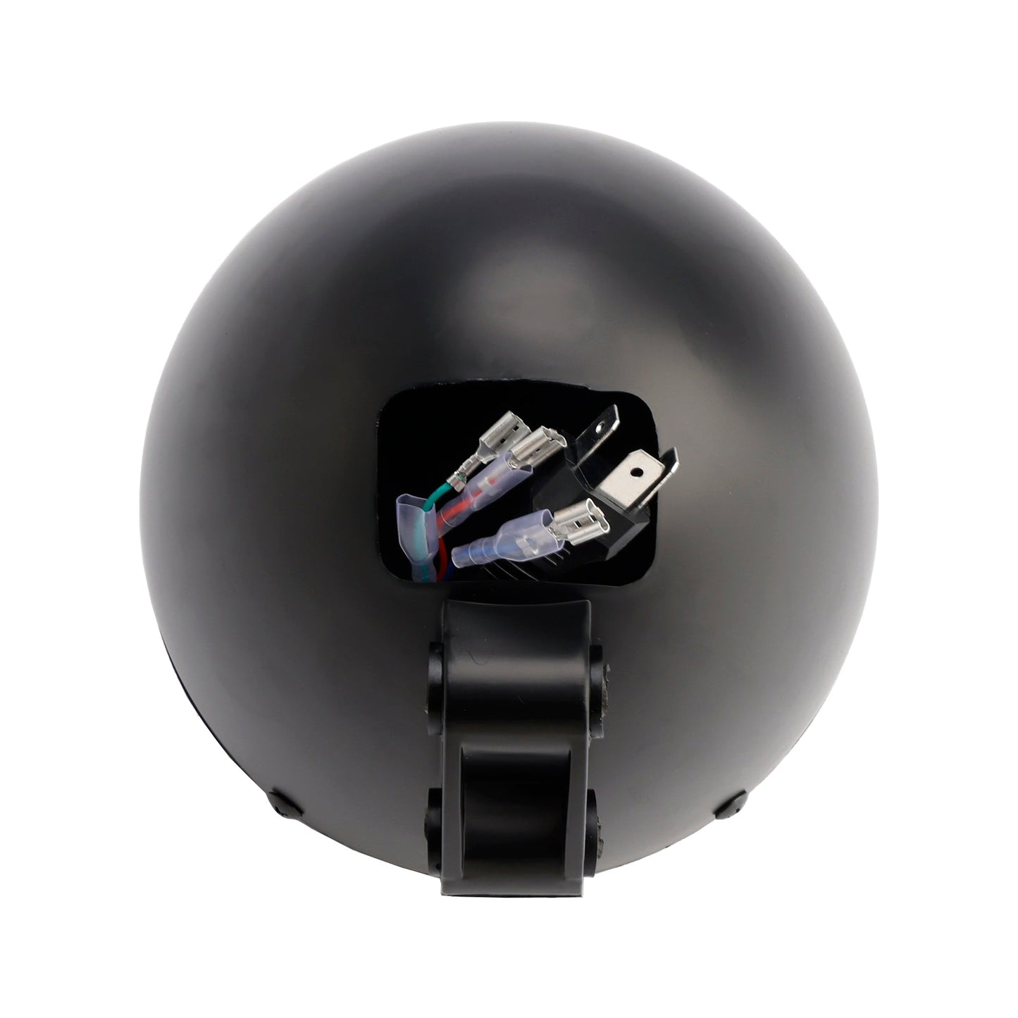 Racer Bobber Chopper Black Multifunctional Beam Headlight Fog Lamp Custom