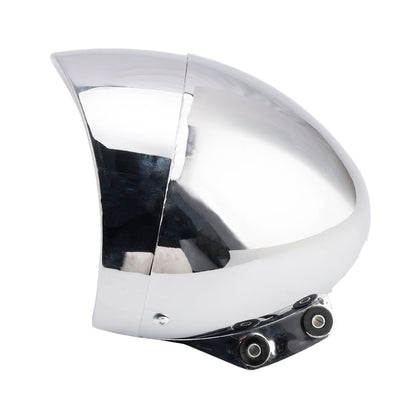 Racer Bobber Chrome Black Multifunctional Beam Headlight Fog Lamp Custom