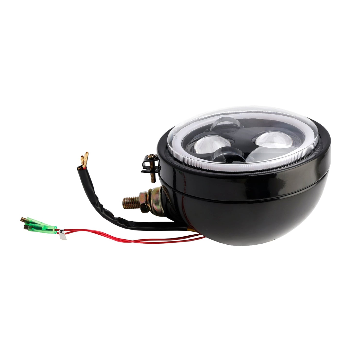 Racer Bobber Chopper DC 12V Motorcycle Beam Headlight Fog Lamp Custom
