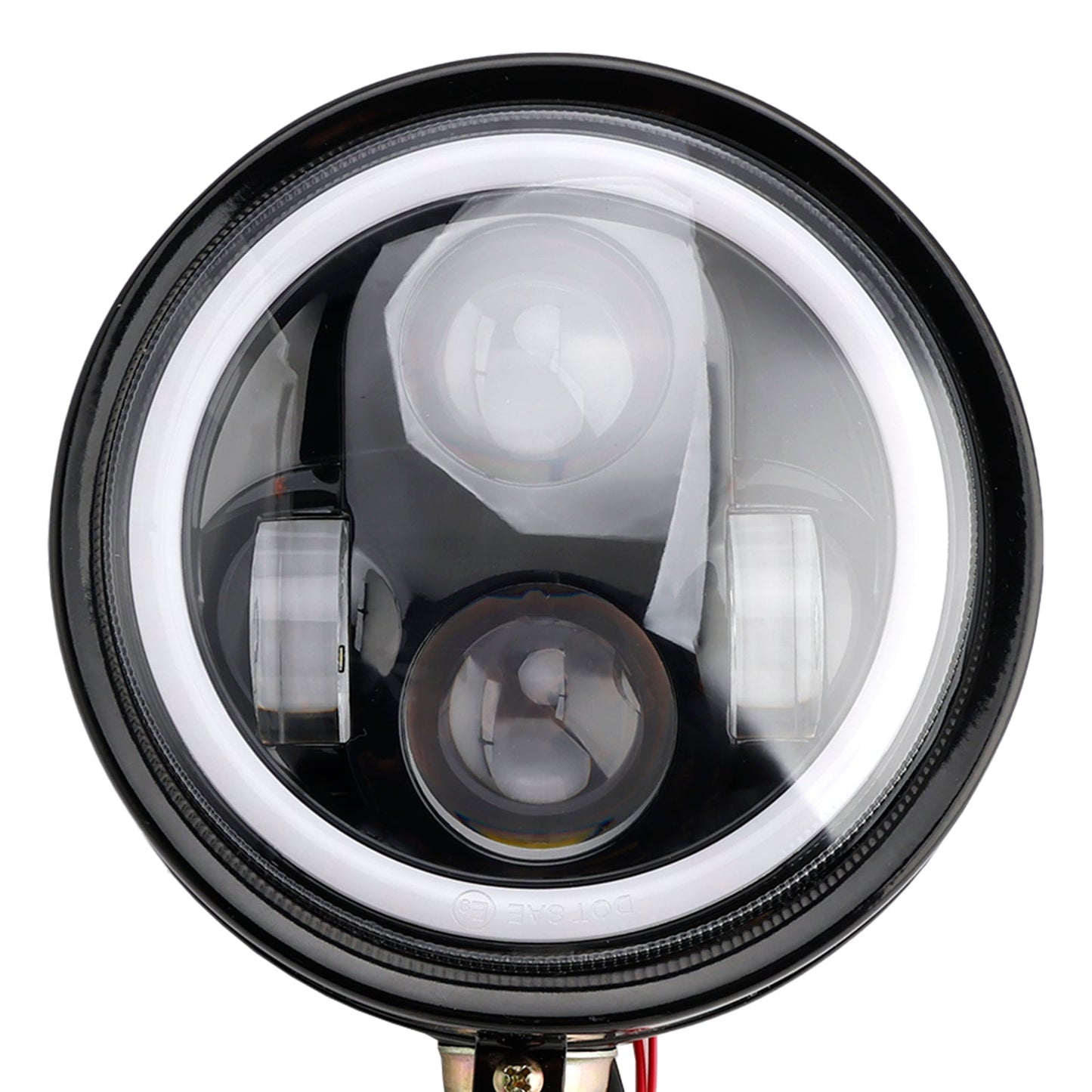 Racer Bobber Chopper DC 12V Motorcycle Beam Headlight Fog Lamp Custom