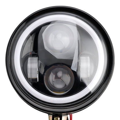 Racer Bobber Chopper DC 12V Motorcycle Beam Headlight Fog Lamp Custom