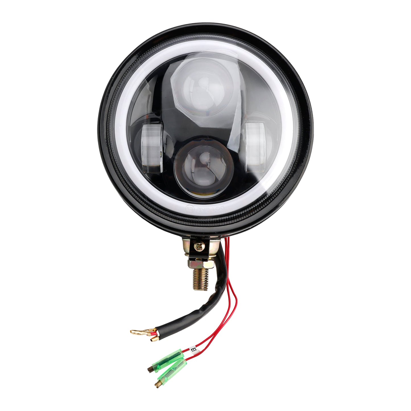 Racer Bobber Chopper DC 12V Motorcycle Beam Headlight Fog Lamp Custom