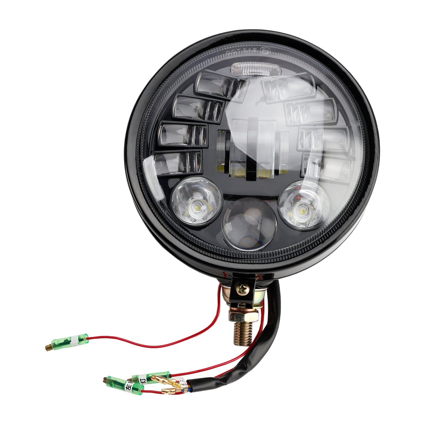 Racer Bobber Chopper DC 12V Multifunctional Beam Headlight Fog Lamp Custom
