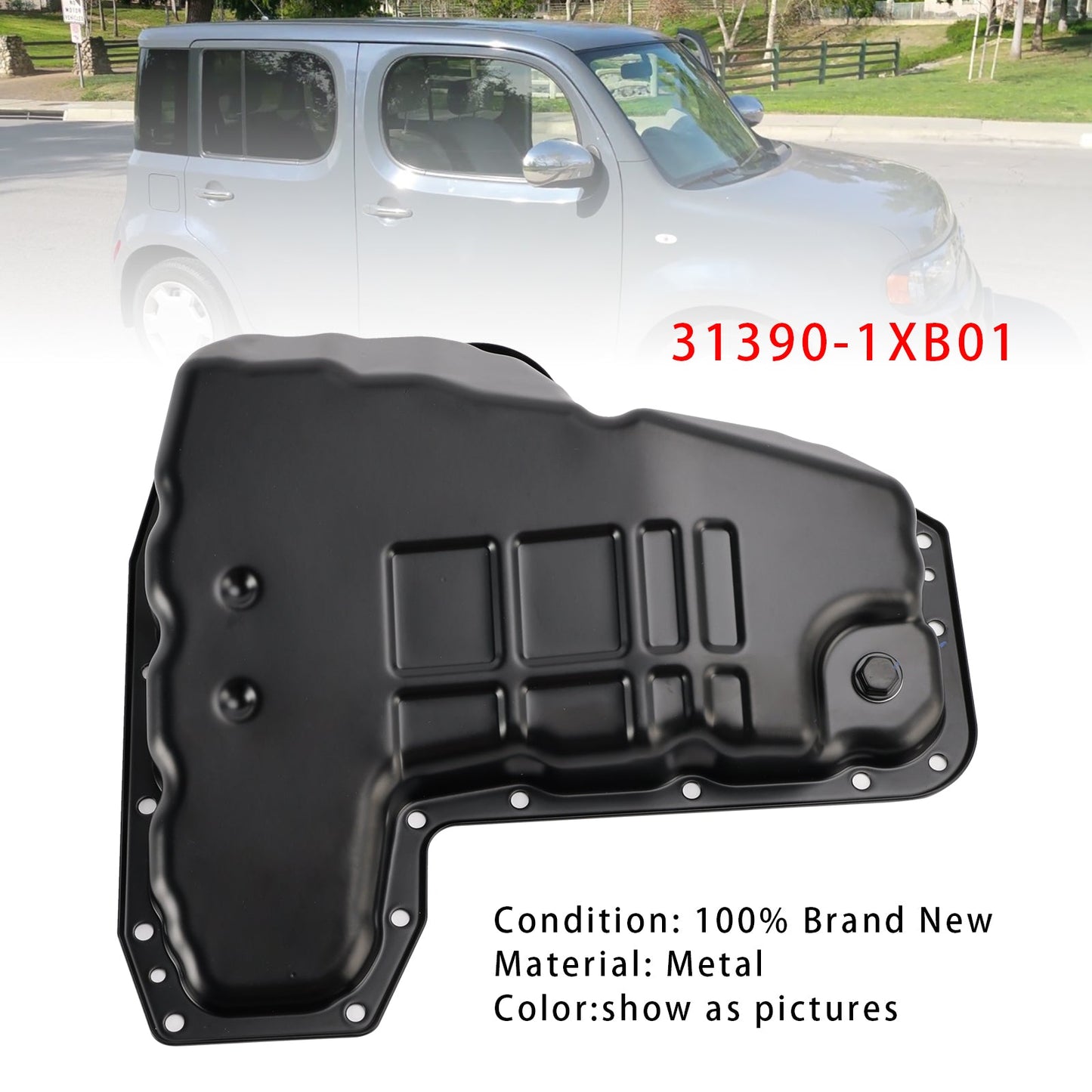 2007-2012 Nissan Versa 1.8L CVT HATCHBACK SL 31390-1XB01 Oil Pan