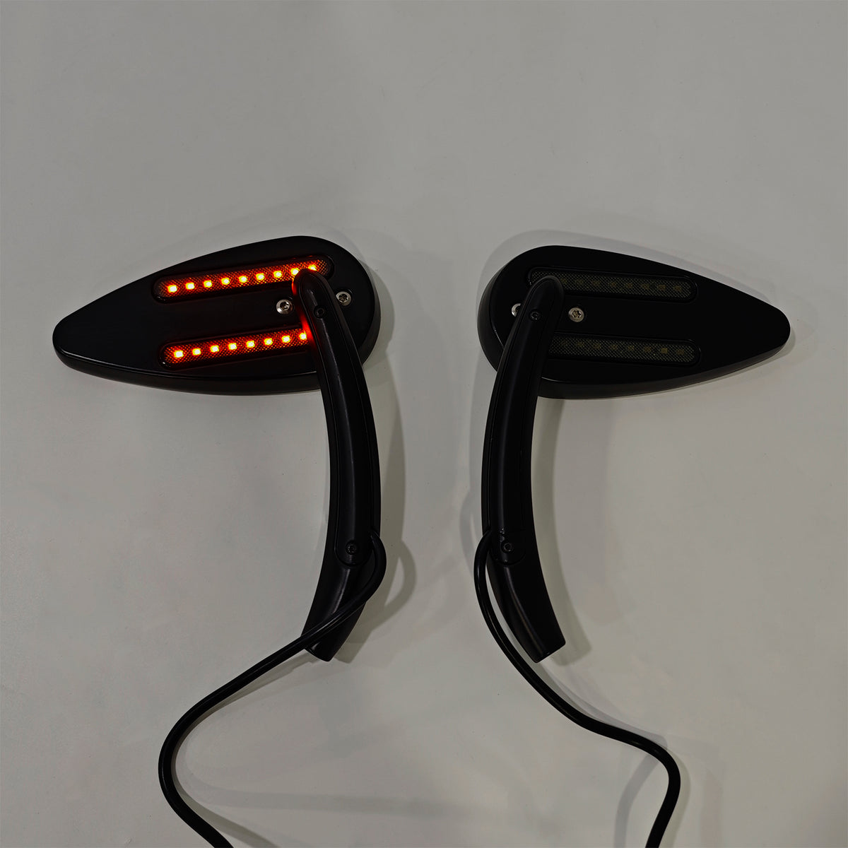 1990-2021 Sportster 883 1200 Custom Dynamics Led Turn Signal Mirrors Black