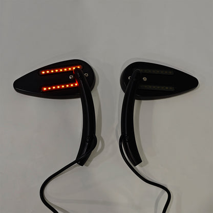 1990-2021 Sportster 883 1200 Custom Dynamics Led Turn Signal Mirrors Black