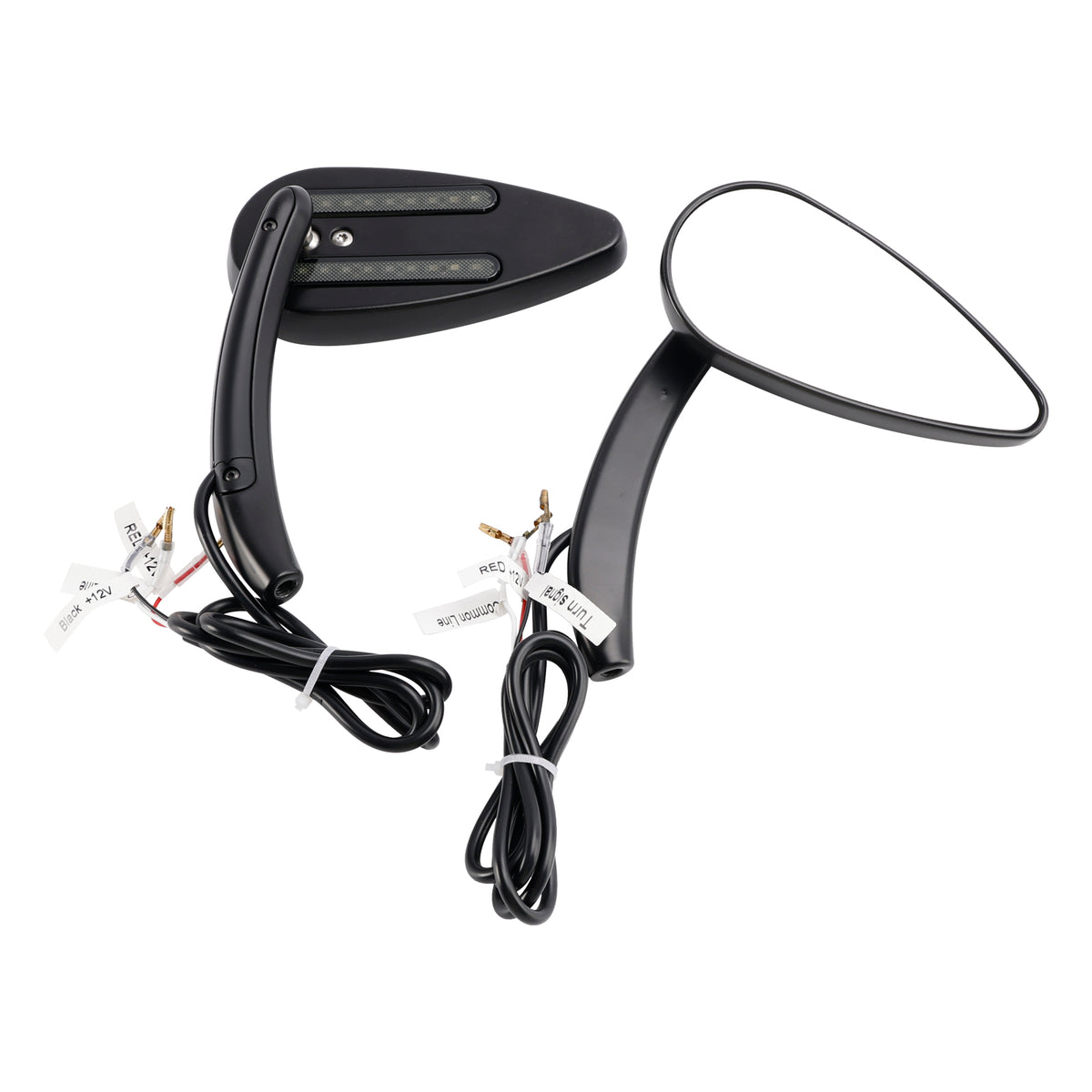 1990-2021 Sportster 883 1200 Custom Dynamics Led Turn Signal Mirrors Black